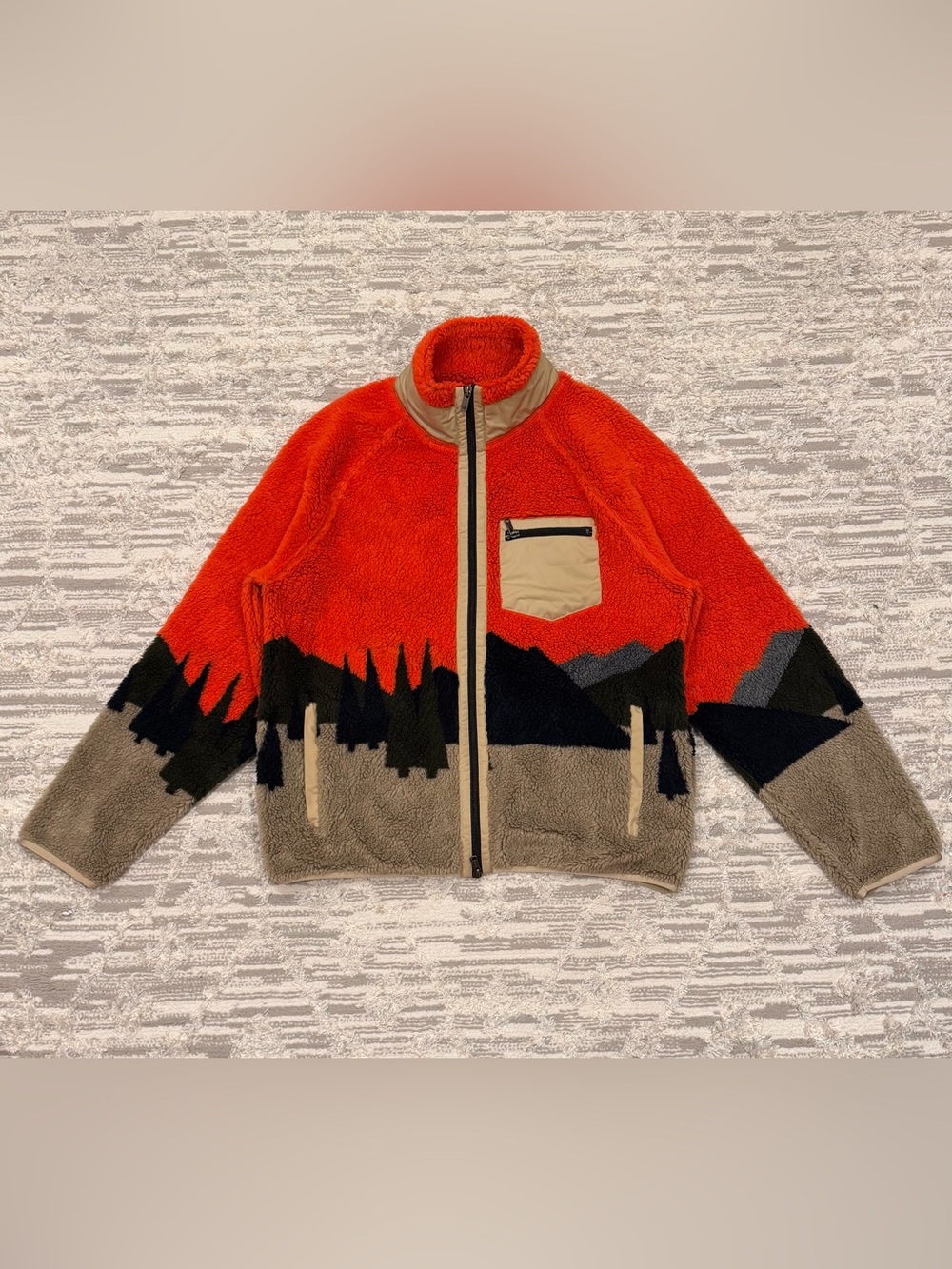 Todd Snyder Scenic Adirondack Jacket Men’s Large High Pile Mountain Trees Rare
